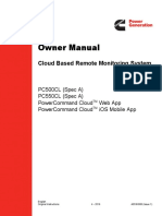 Owner Owner Manual Manual: Cloud Based Remote Monitoring System