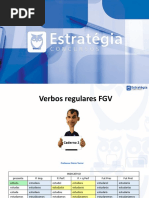 Verbos Regulares FGV_Estratégia Concursos