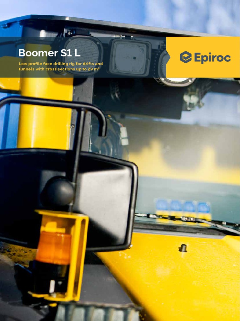 Boomer S1 L: Low Profile Face Drilling Rig For Drifts and Tunnels With ...