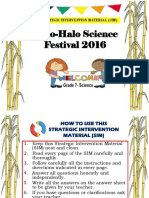 Halo-Halo Science Festival 2016: Strategic Intervention Material (Sim)