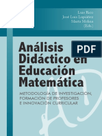 Luis Rico - Análisis Didáctico en Educación Matemática