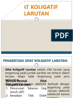 Sifat Koligatif Larutan