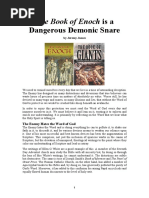 Dangerous Demonic Snare: The Book of Enoch Is A