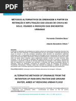 MÉTODOS ALTERNATIVOS DE DRENAGEM A PARTIR DA RETENÇÃO E INFILTRAÇÃO DAS ÁGUAS DE CHUVA NO SOLO, VISANDO A REDUÇÃO DAS ENCHENTES URBANAS