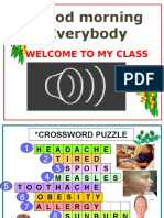 Good Morning Everybody: Welcome To My Class