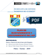 Plan de Matenimiento Preventivo de Aip 2019 SDG