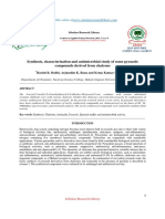 Synthesis Characterization and Antimicrobial Study of Some Pyrazole Compounds Derived From Chalcone