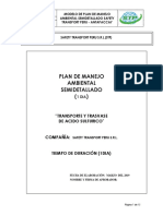 Modelo de Plan de Manejo Ambiental Semidetallado Safety Transport Peru