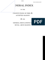 General Index: Constitutions OF Free Accepted Masons