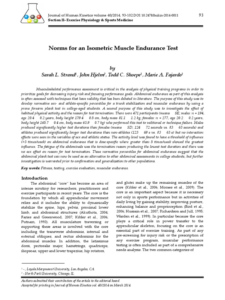 (18997562 Journal of Human Norms For An Isometric Muscle
