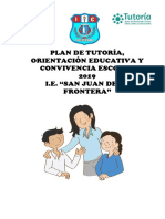 Plan de tutoría y orientación educativa 2019-I.E. San Juan de la Frontera
