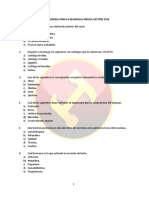 Examen General para La Residencia Medica Gestión 2018 PDF
