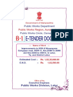 E-Tender Document: Public Works Department