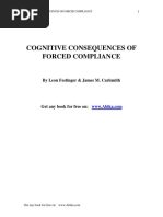 COGNITIVE CONSEQUENCES OF FORCED COMPLIANCE by Leon Festinger & James M. Carlsmith