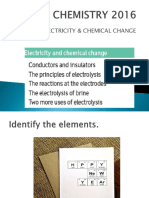 Electricity & Chemical Change