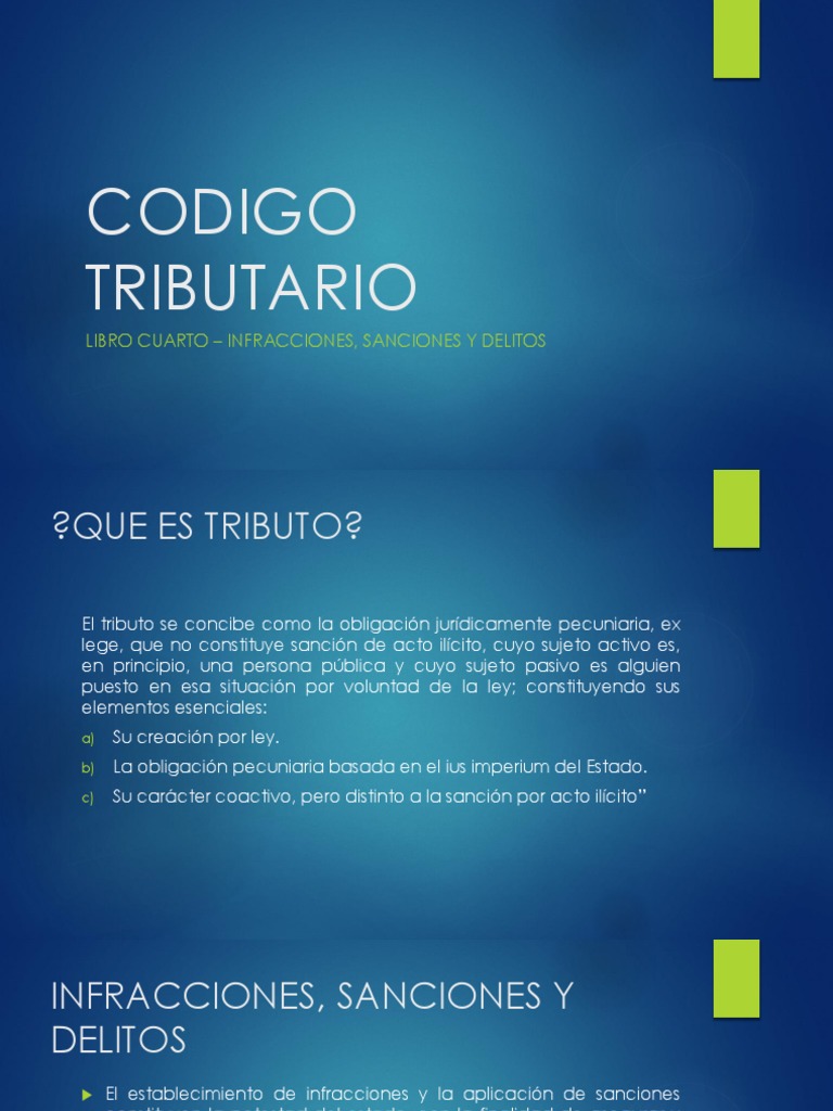 Infracciones y Sanciones Tributarias | PDF | Contabilidad | Impuesto ...