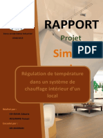 Système de Régulation de Température Sur Simulink