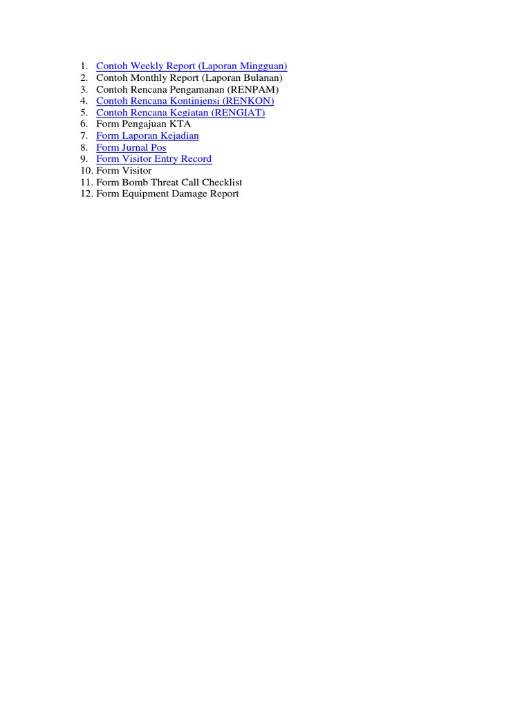 Contoh Laporan Weekly Report | PDF | Science & Mathematics
