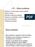 1 - Baza Podataka