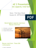 Speaking AE 2 Presentation: World Highest-Capacity Wind Farm