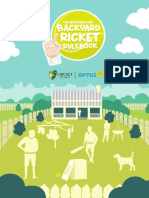Backyard Cricket Rule Book