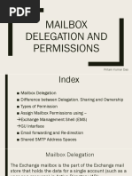 Mailbox Delegation and Permissions