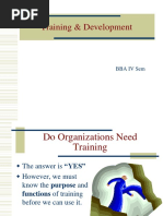 Training and Development