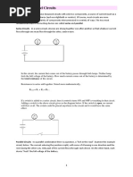 Series - Parallel Circuit Notes