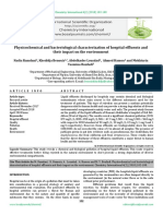 Physicochemical and bacteriological characterization of hospital effluents and their impact on the environment