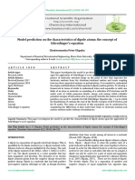 Model prediction on the characteristics of dipole atoms