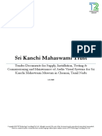 Sri Kanchi Mahaswami Museum, Chennai - Audio Visual Tender Documents Rev 0