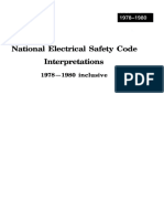 National Electrical Safety Code Interpretations: 1978-1980 Inclusive