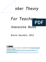 Number Theory PDF