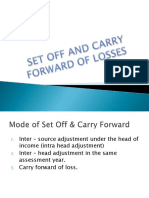 Set Off and Carry Forward