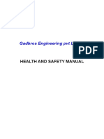 Health and Safety Manual - Company Template