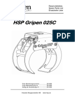 HSP Gripen 025C: Reservdelslista Spare Parts List Ersatzteile Liste