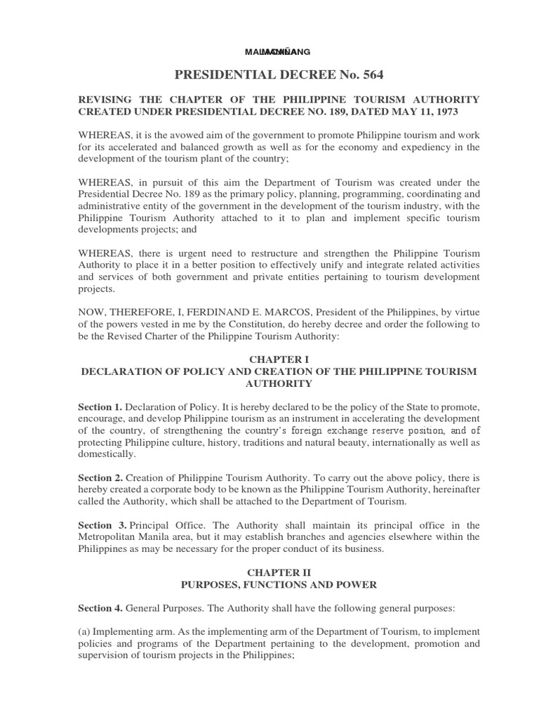 PD 564 | PDF | Board Of Directors | Debt