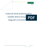 Cod de Etica Si Conduita Profesionala Furnizor Groupama