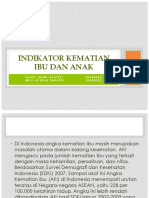 Indikator Kematian Ibu Dan Anak