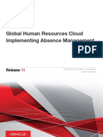 Oracle: Global Human Resources Cloud Implementing Absence Management