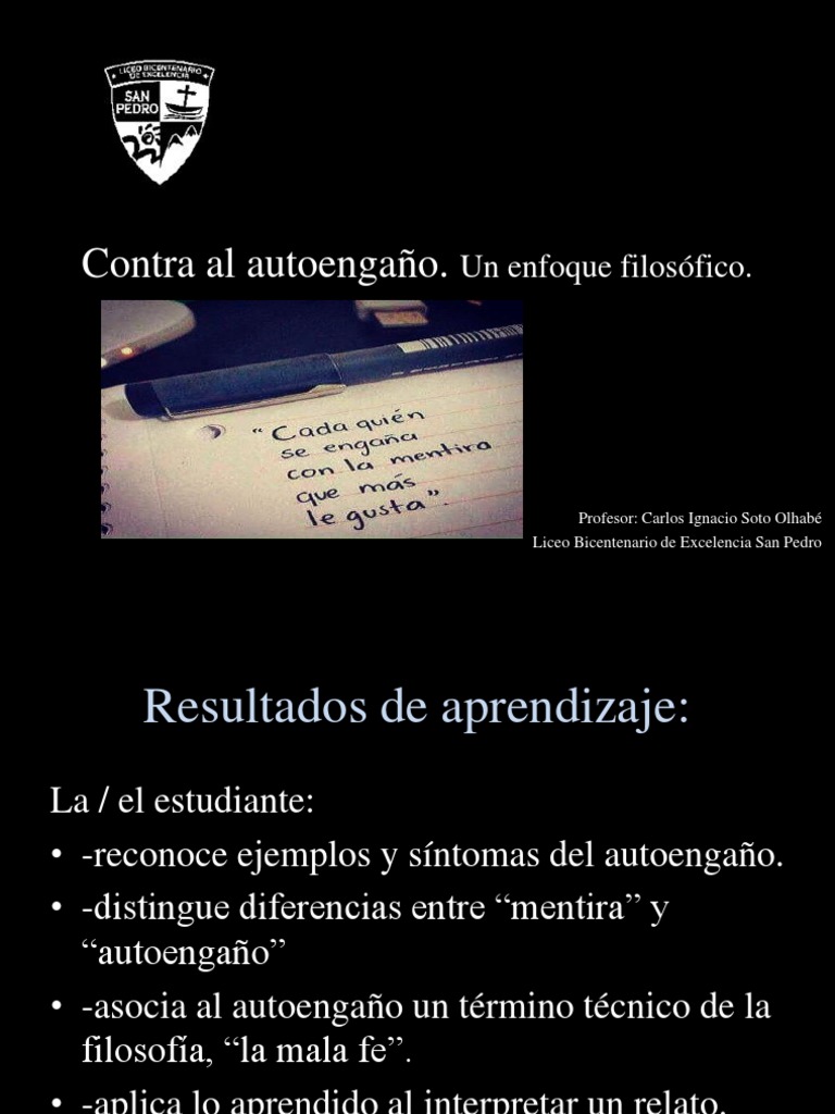 Contra el autoengaño: un enfoque filosófico | PDF | Relaciones ...