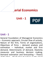 Managerial Economics - Unit 1-1