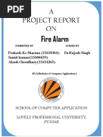 A Project Report ON: Fire Alarm