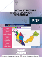 8.2 Organisation Structure in State and District Education Department