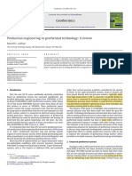 Production Engineering in Geothermal Technology a Review