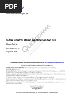 GAIA Control Demo Application For iOS: User Guide