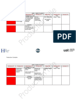 Production Schedule Unit 8 1