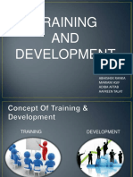 Training AND Development: Presented By: Abhishek Ranka Mariam Asif Adiba Aftab Aafreen Talat