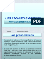 Los Atomistas Griegos