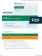 Malaysia Smartraveller - Gov 091017